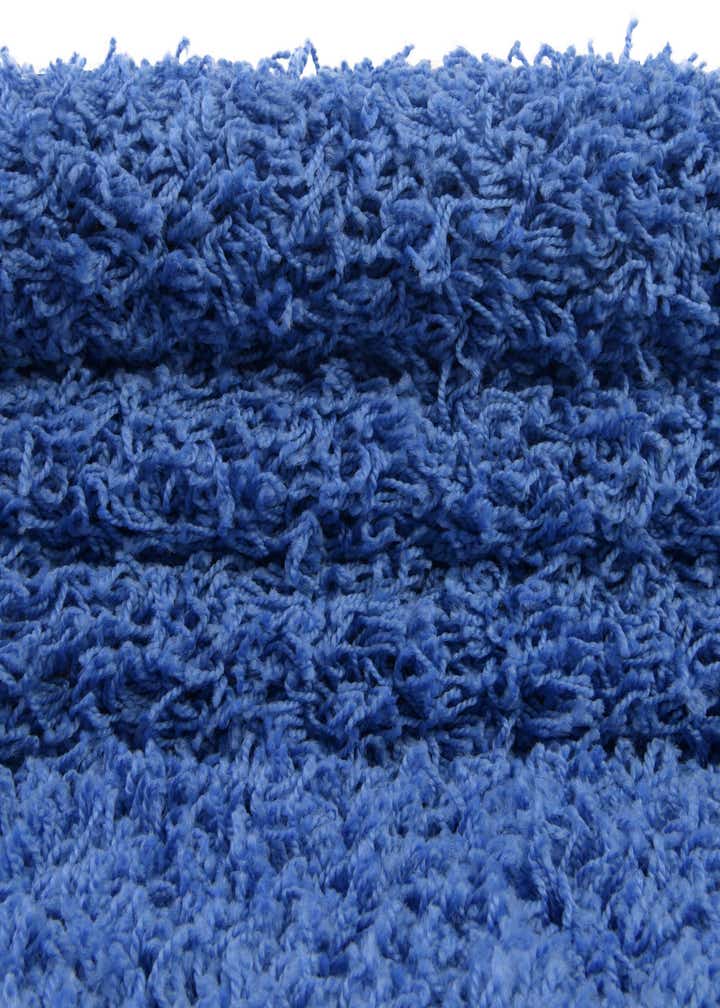 Periwinkle Blue 2' 6 x 13' Solid Shag Runner Rug | Rugs.com