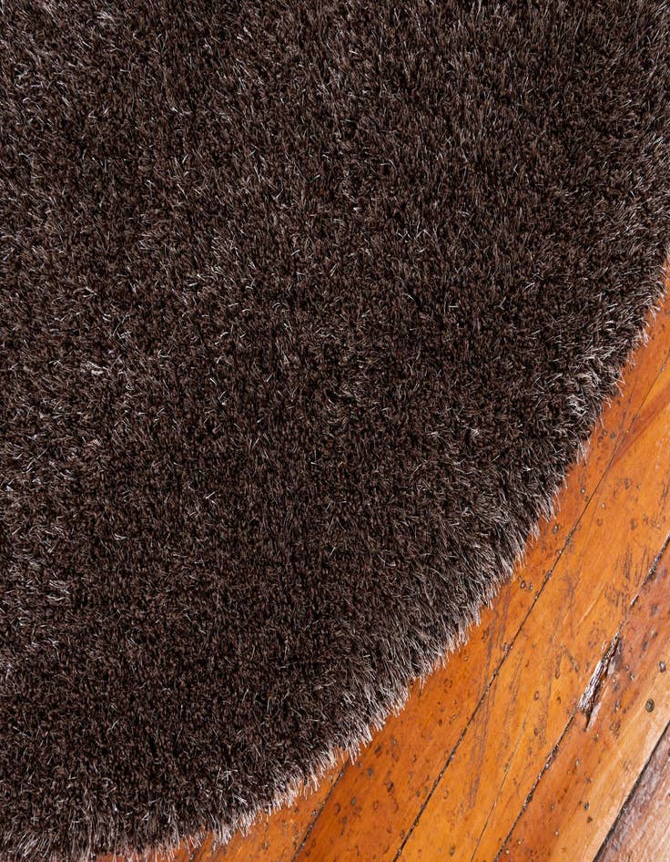 Detail image of  6' x 6' Luxury Solid Shag Round Rug