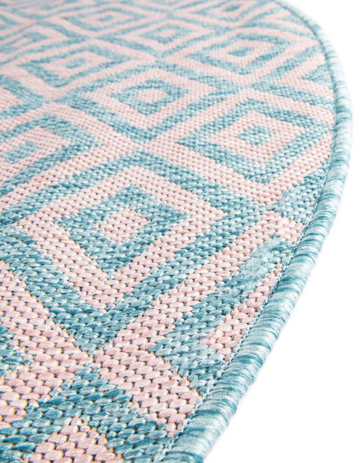 Detail image of  7' 10 x 10'  Washable Jill Zarin Costa Rica Indoor / Outdoor Oval Rug