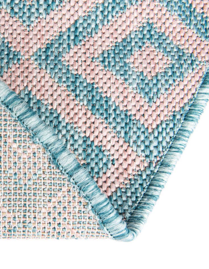 Detail image of  7' 10 x 10'  Washable Jill Zarin Costa Rica Indoor / Outdoor Oval Rug