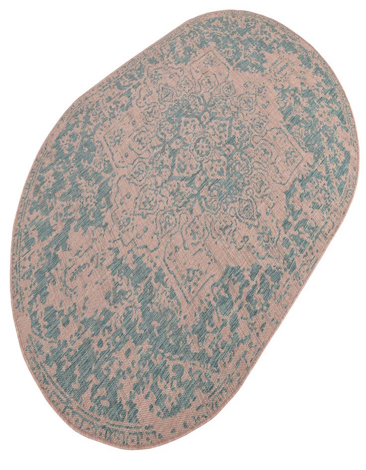 Detail image of  5' 3 x 8'  Washable Jill Zarin Dubai Indoor / Outdoor Oval Rug