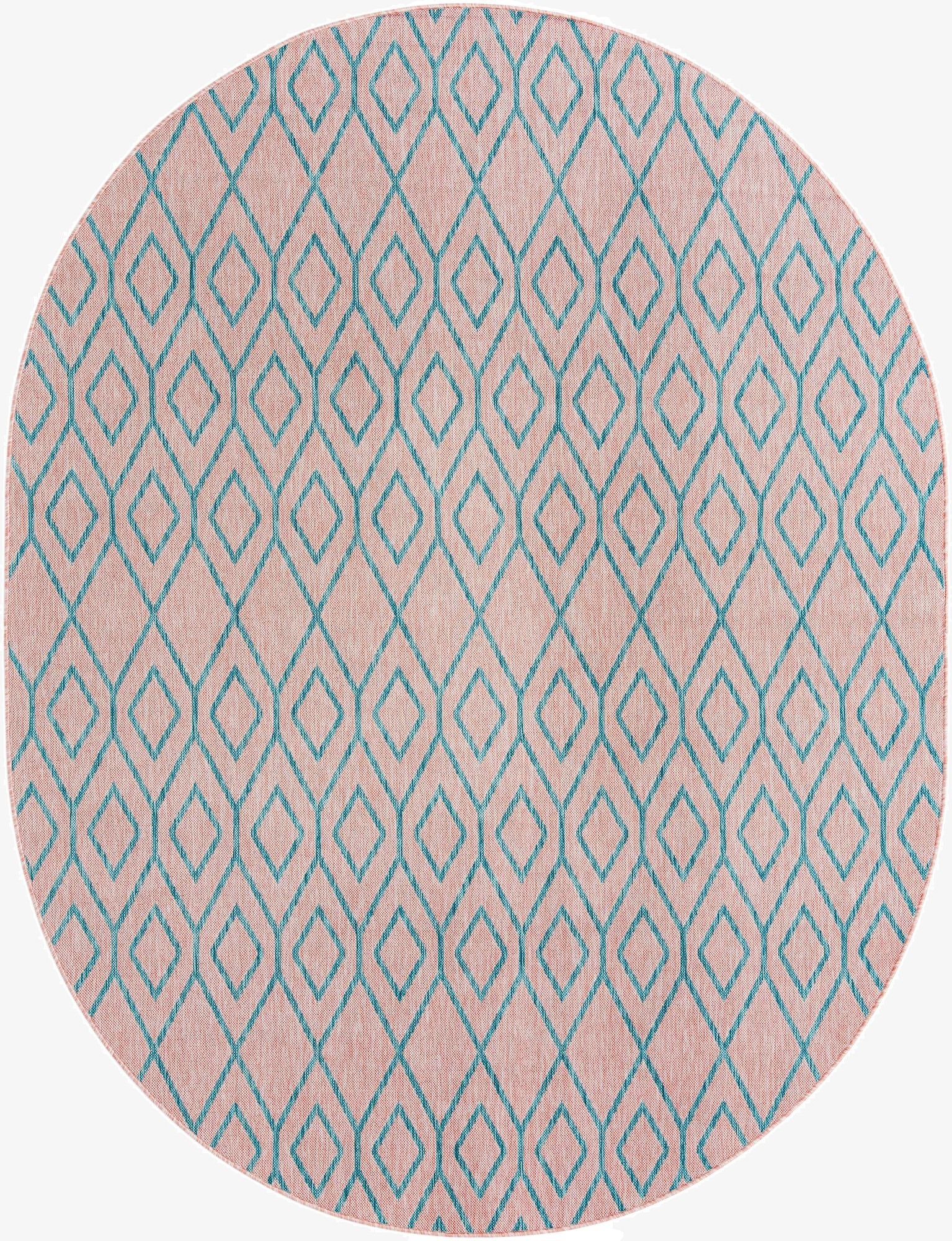  7' 10 x 10'  Washable Jill Zarin Turks and Caicos Indoor / Outdoor Oval Rug