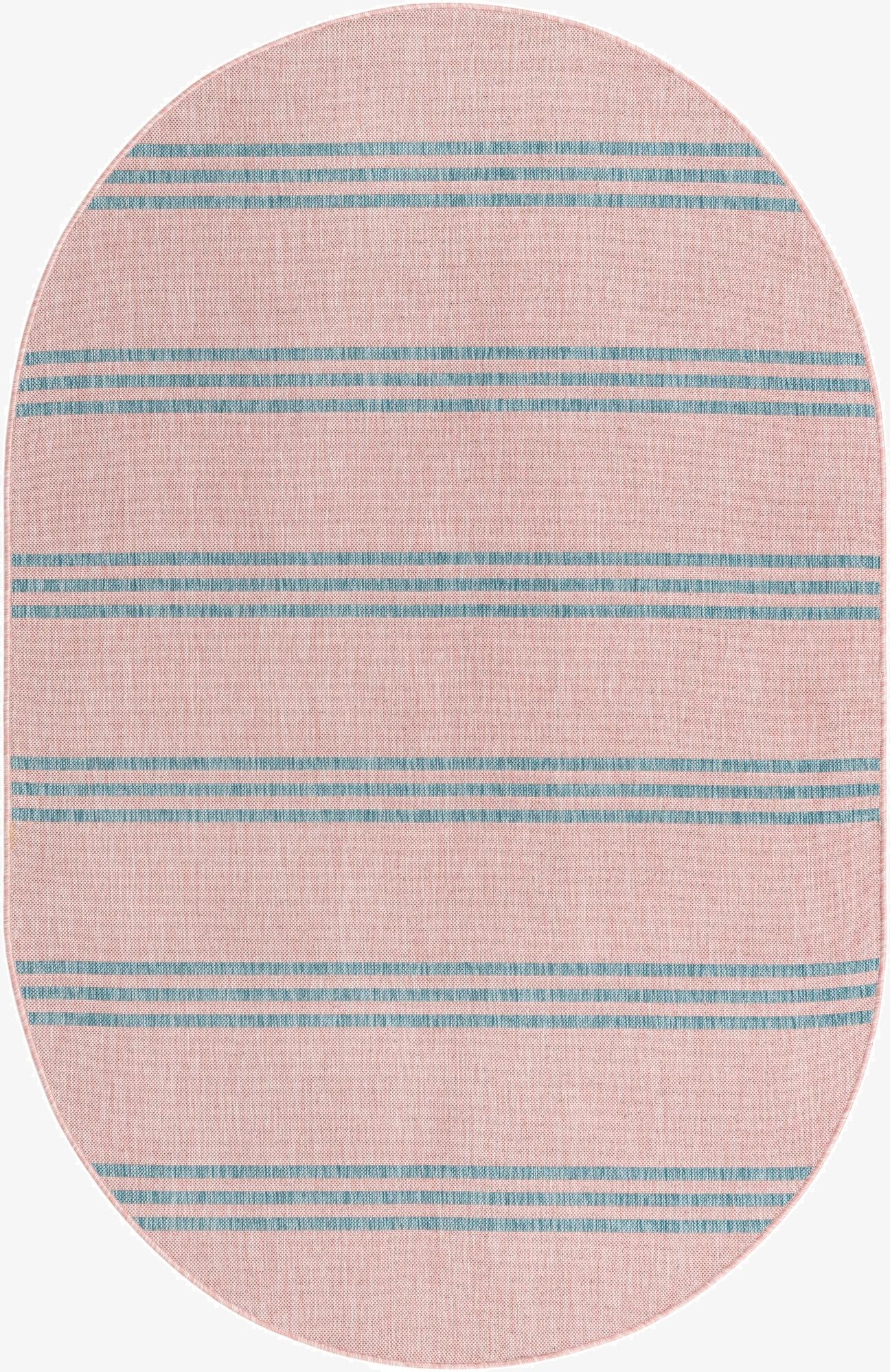  5' 3 x 8'  Washable Jill Zarin Anguilla Indoor / Outdoor Oval Rug