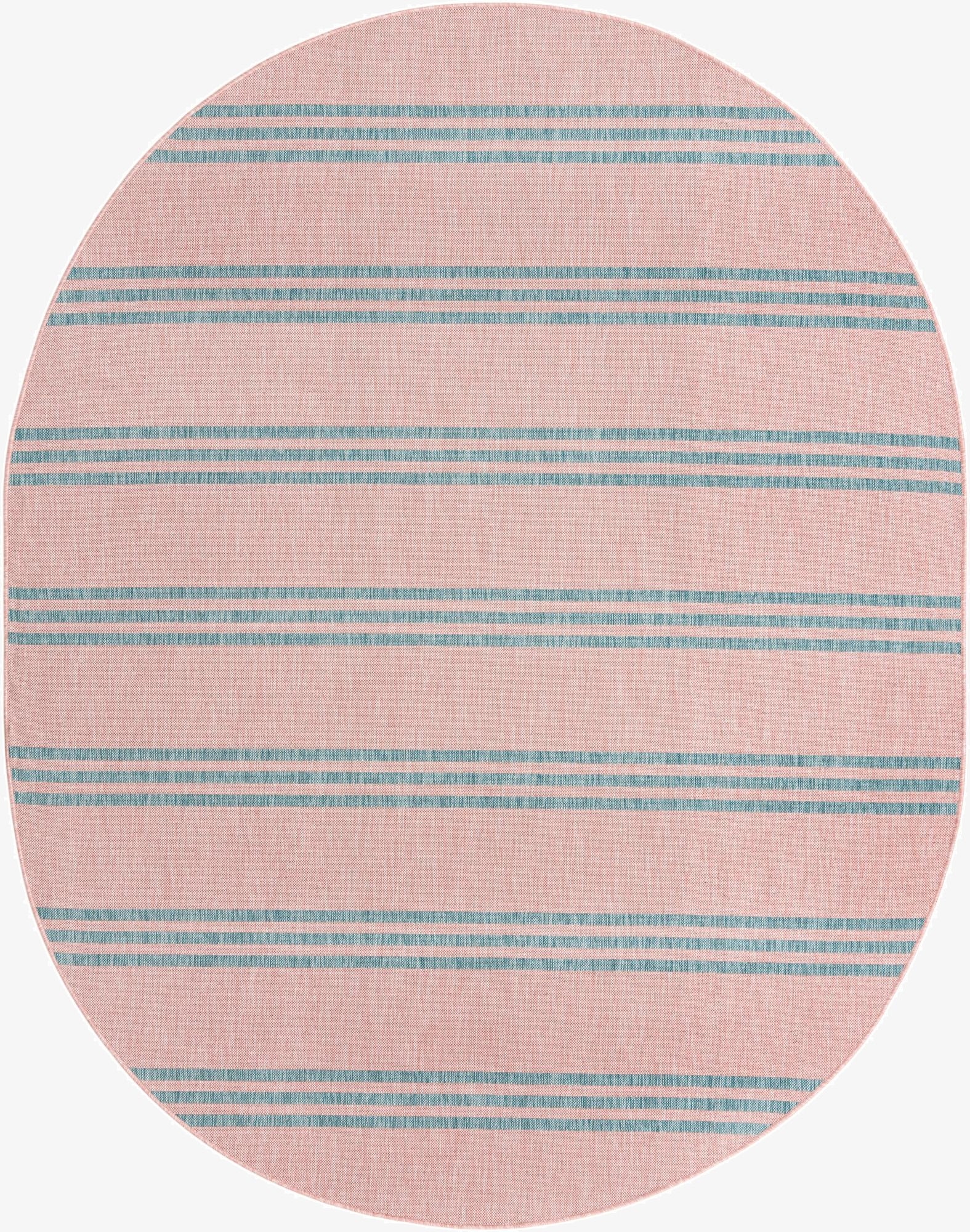  7' 10 x 10'  Washable Jill Zarin Anguilla Indoor / Outdoor Oval Rug