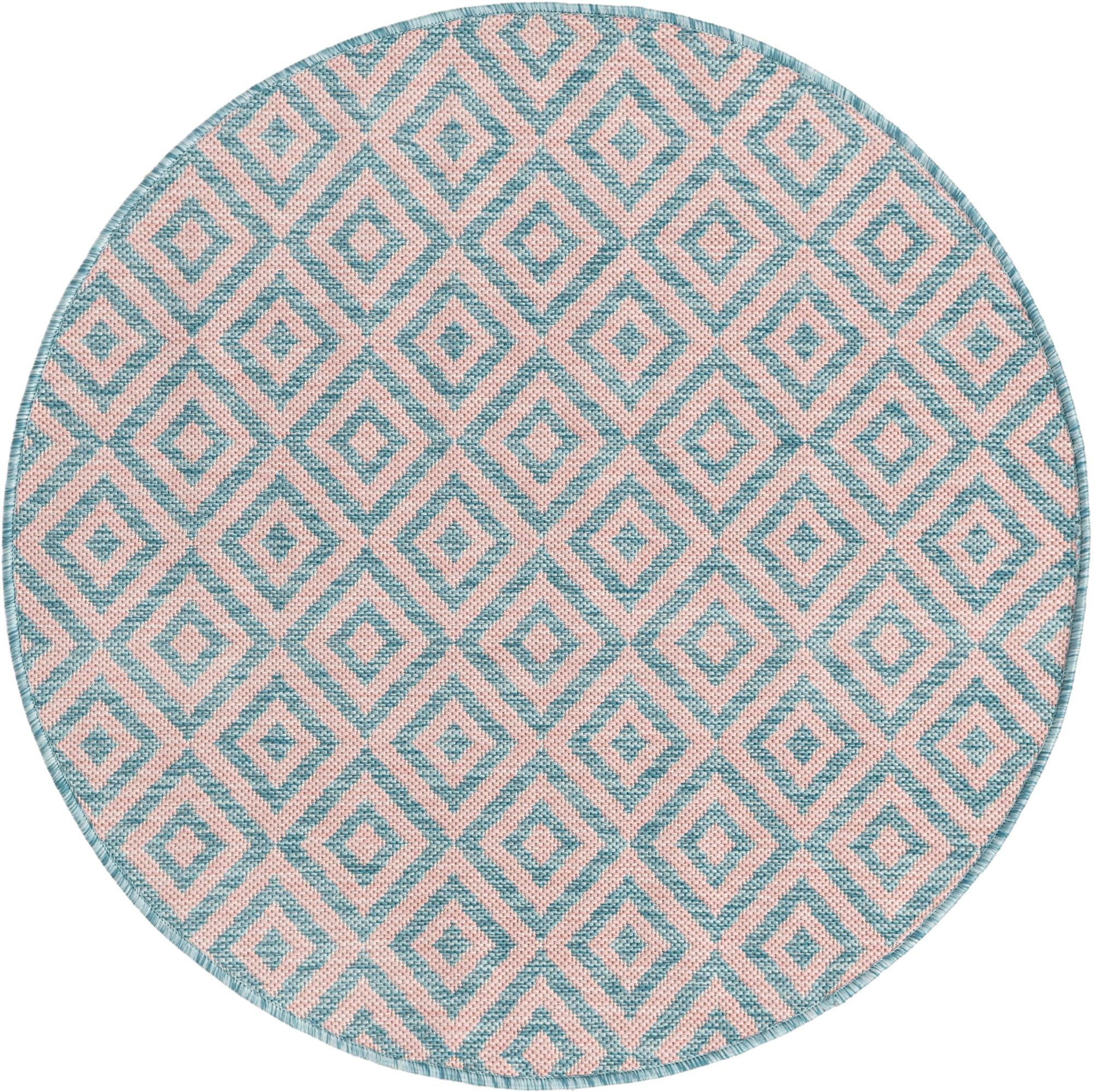 Rug Pink and Aqua Swatch link
