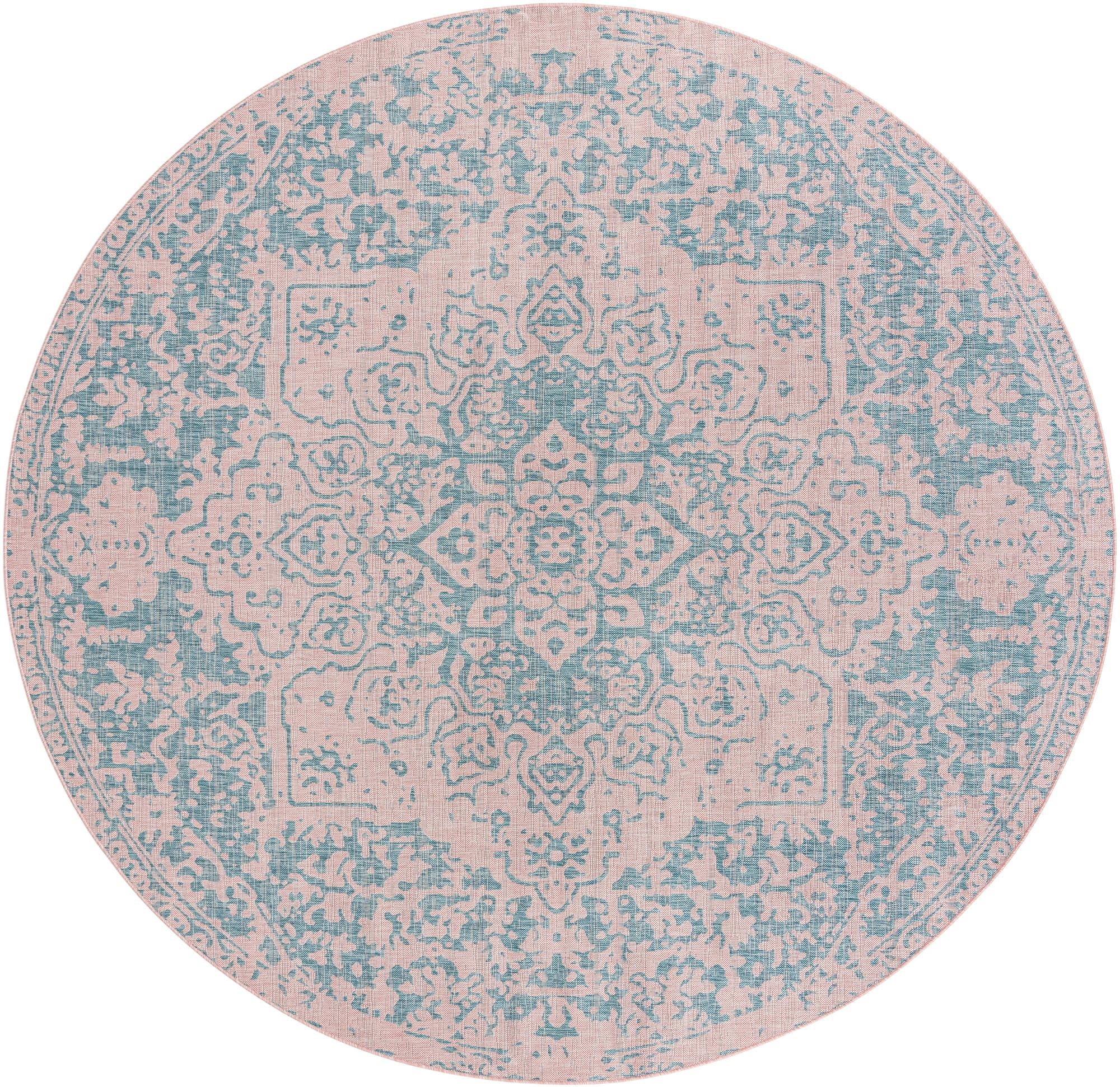 Rug Pink and Aqua Swatch link