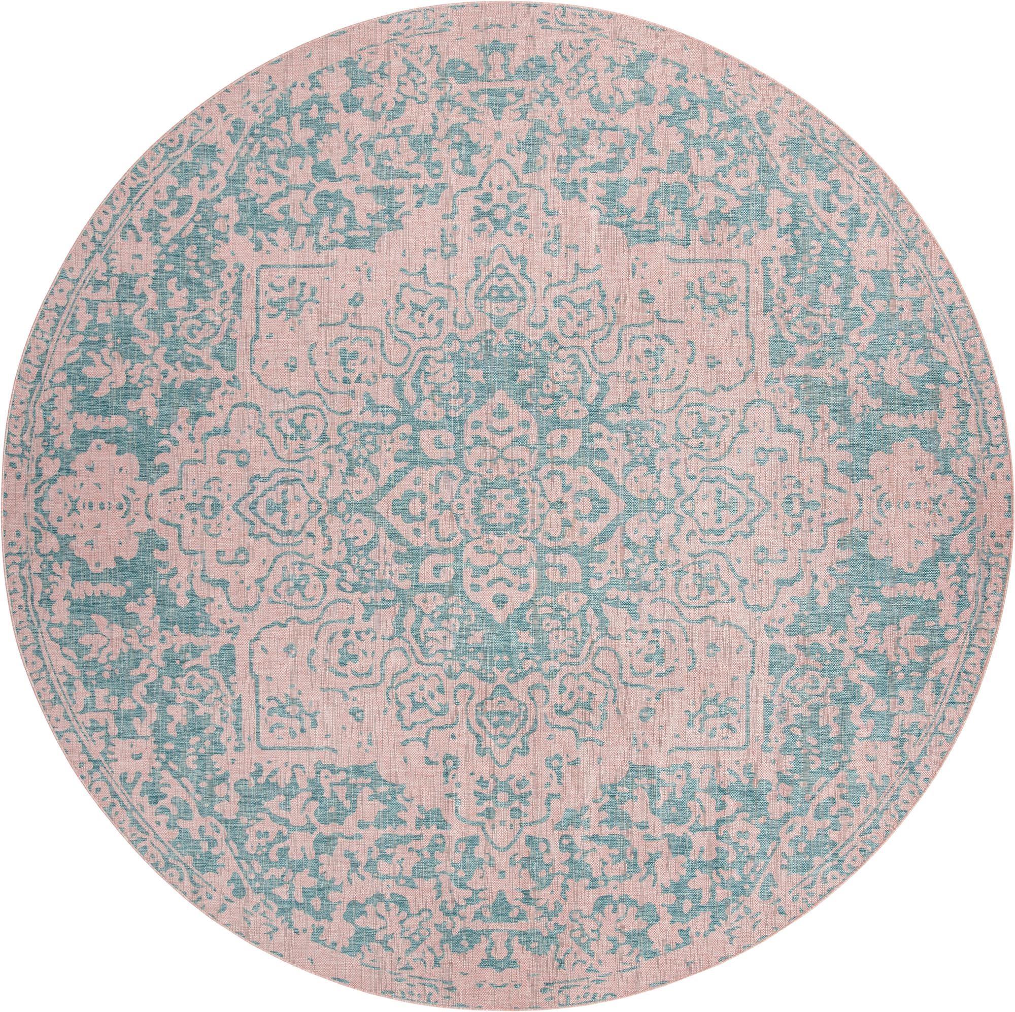 Rug Pink and Aqua Swatch link