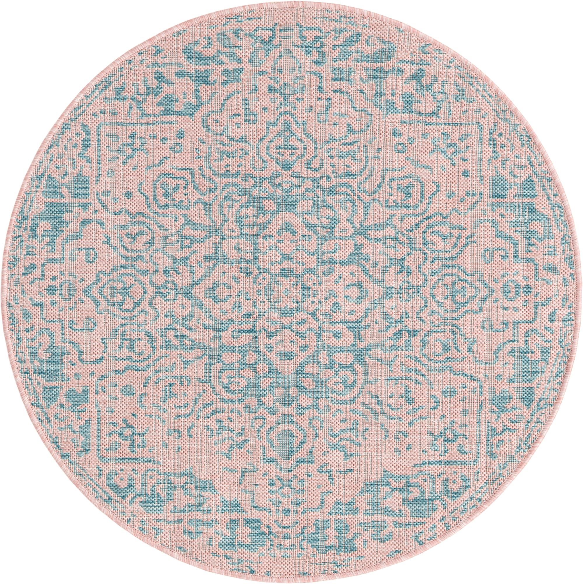 Rug Pink and Aqua Swatch link