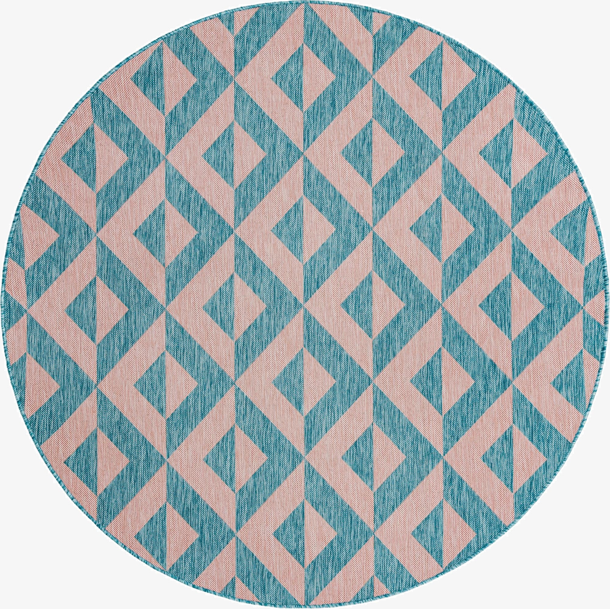 7' x 7'  Washable Jill Zarin Napa Indoor / Outdoor Round Rug