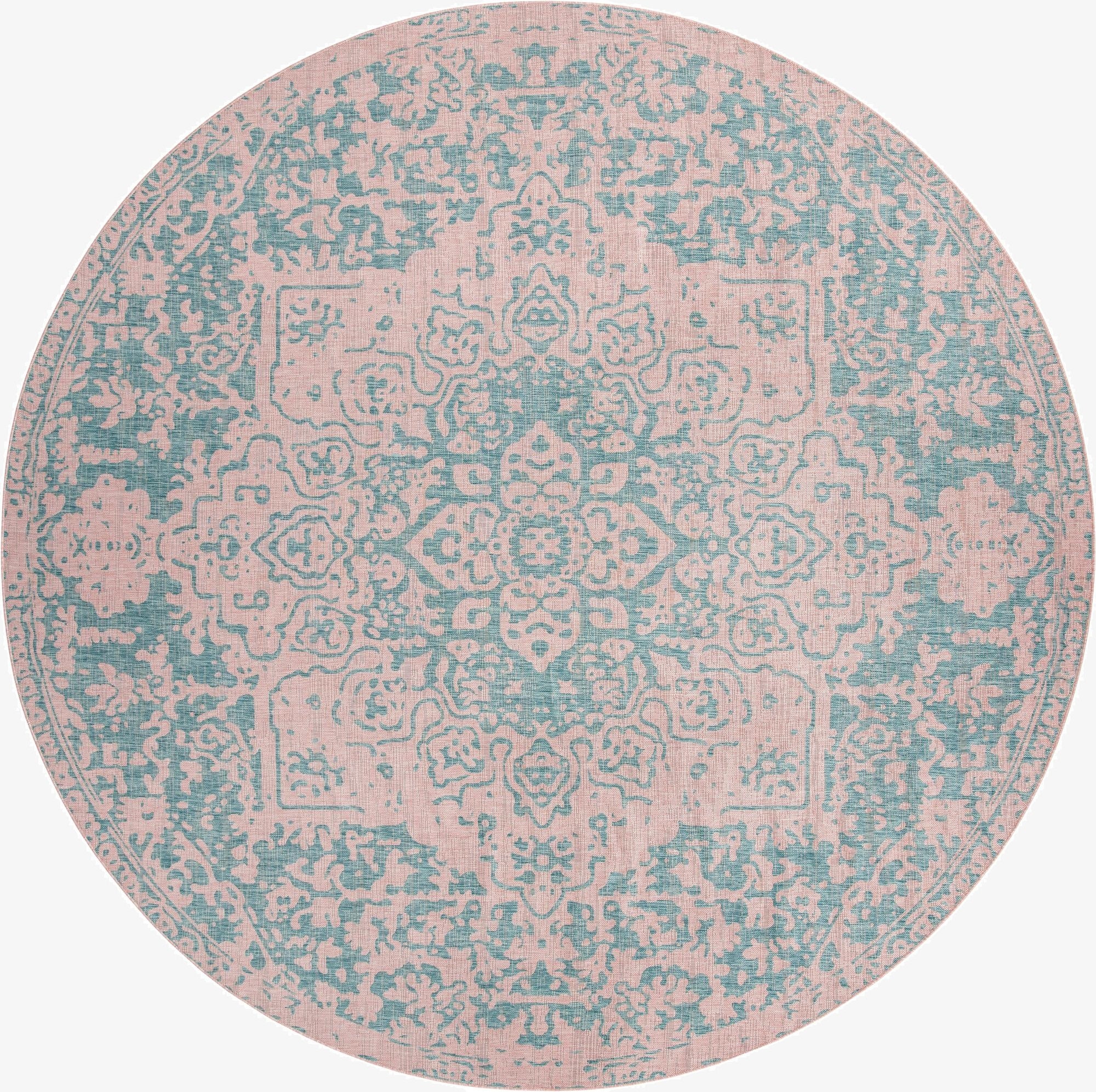  13' x 13'  Washable Jill Zarin Dubai Indoor / Outdoor Round Rug