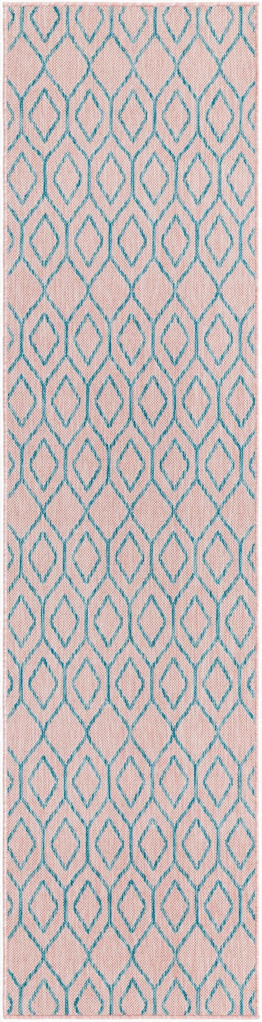  2' x 8'  Washable Jill Zarin Turks and Caicos Indoor / Outdoor Runner Rug