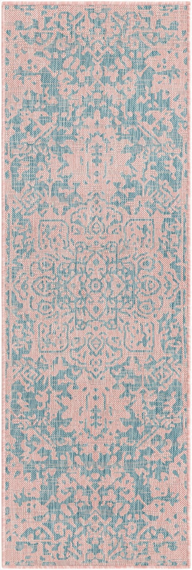  2' x 6'  Washable Jill Zarin Dubai Indoor / Outdoor Runner Rug