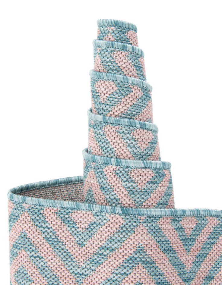 Detail image of  10' 8 x 10' 8  Washable Jill Zarin Costa Rica Indoor / Outdoor Square Rug