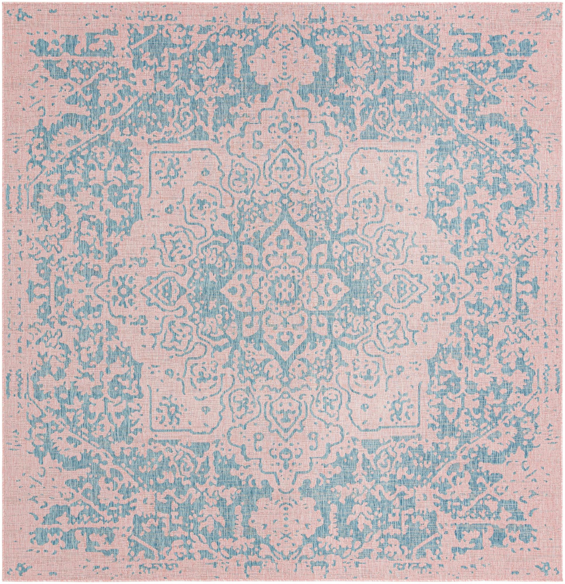 Rug Pink and Aqua Swatch link
