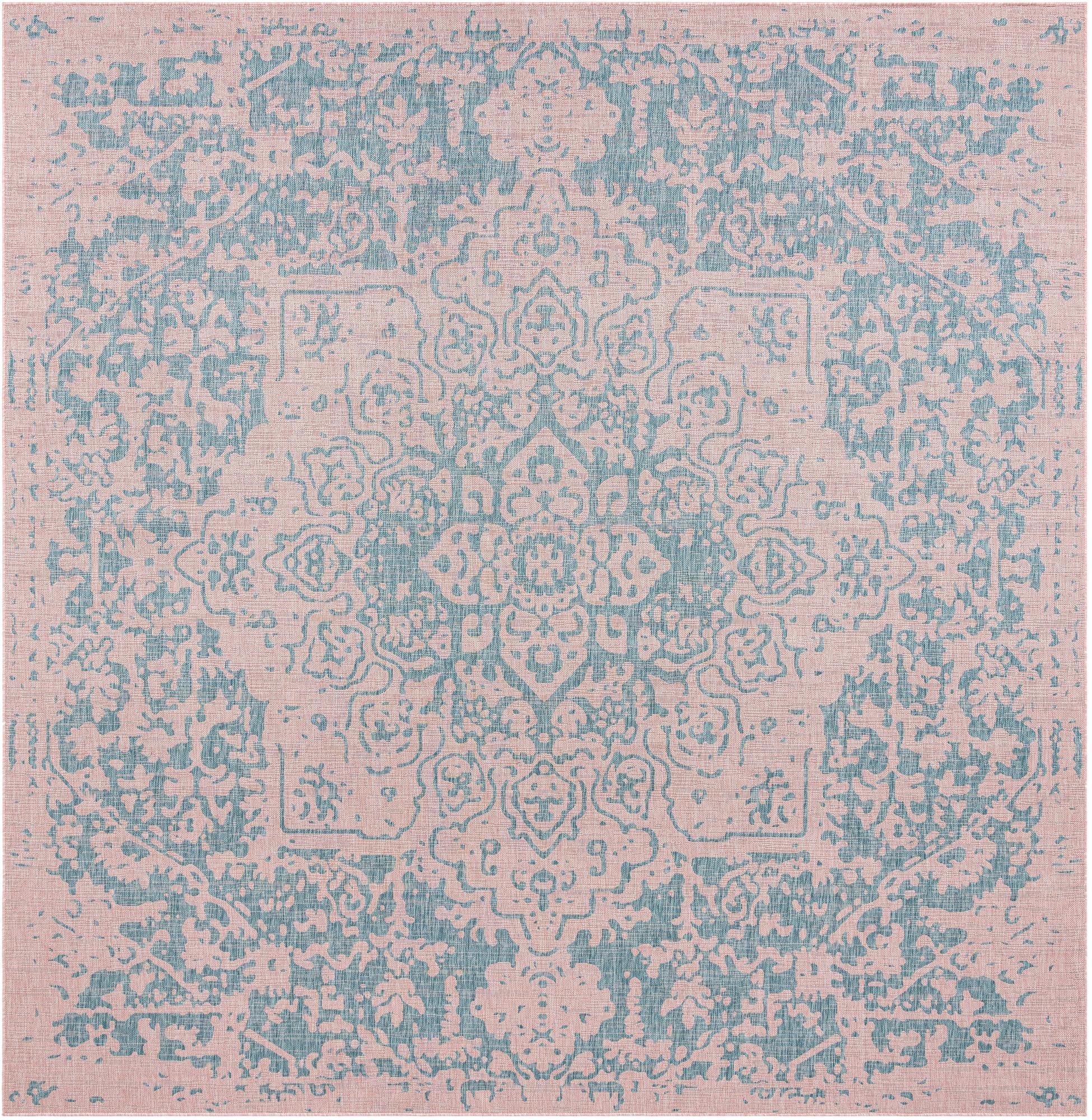 Rug Pink and Aqua Swatch link