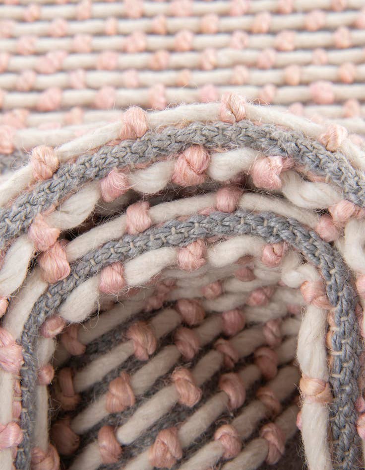Detail image of  7' 10 x 7' 10 Seaside Pearl Jute Square Rug