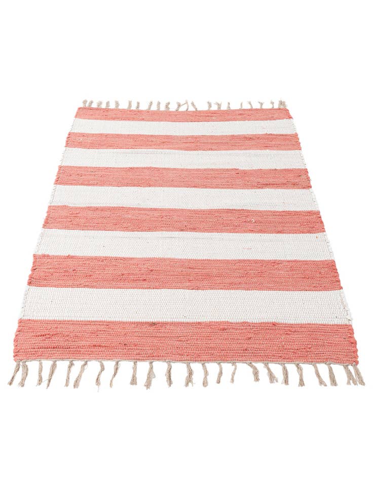 Detail image of  3' 2 x 5' 1  Hand Woven Chindi Cotton Rug