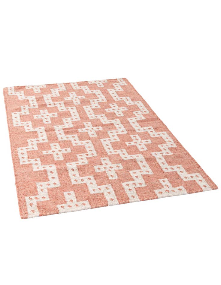 Detail image of  4' 2 x 6' 1  Hand Woven Kilim Wool Rug