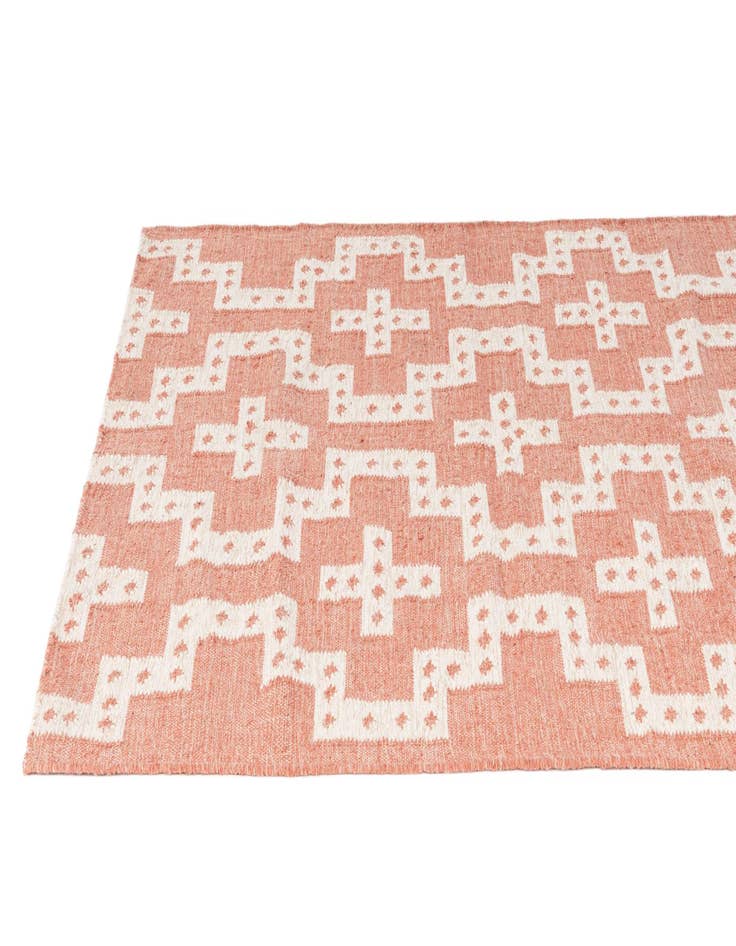 Detail image of  4' 2 x 6' 1  Hand Woven Kilim Wool Rug