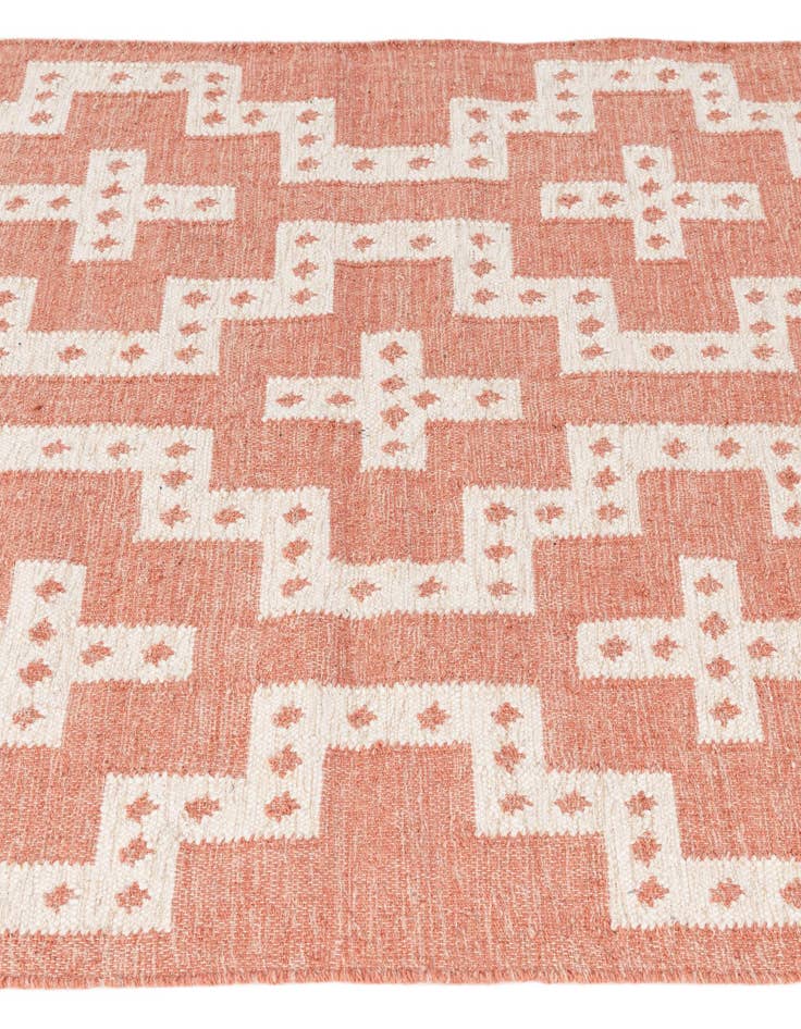 Detail image of  4' 2 x 6' 1  Hand Woven Kilim Wool Rug