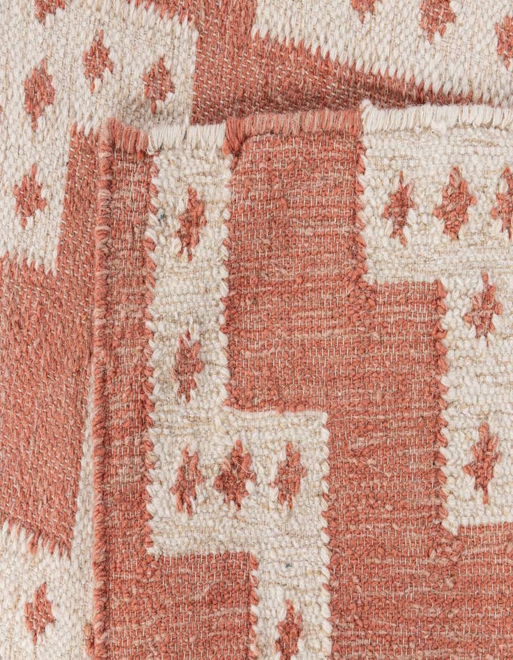 Detail image of  4' 2 x 6' 1  Hand Woven Kilim Wool Rug