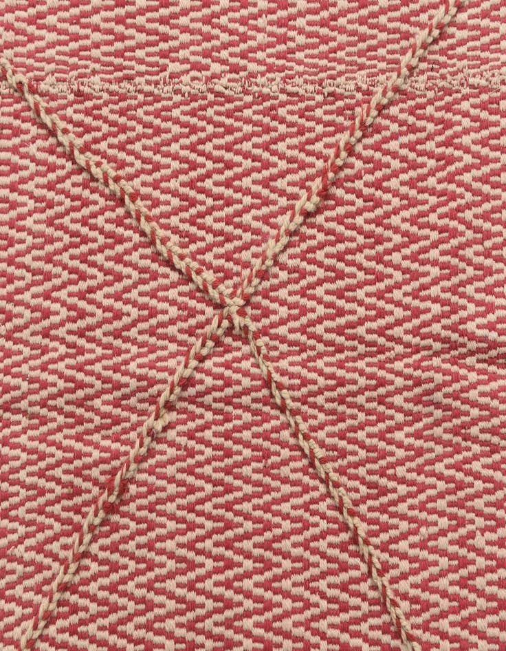 Detail image of  6' 1 x 8' 6  Hand Knotted Moroccan Wool Rug