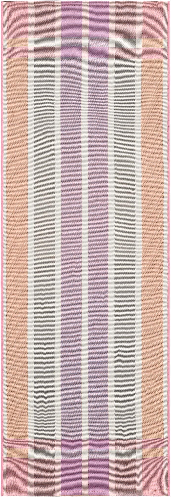  2' x 6'  Washable Ribbon Indoor / Outdoor Runner Rug