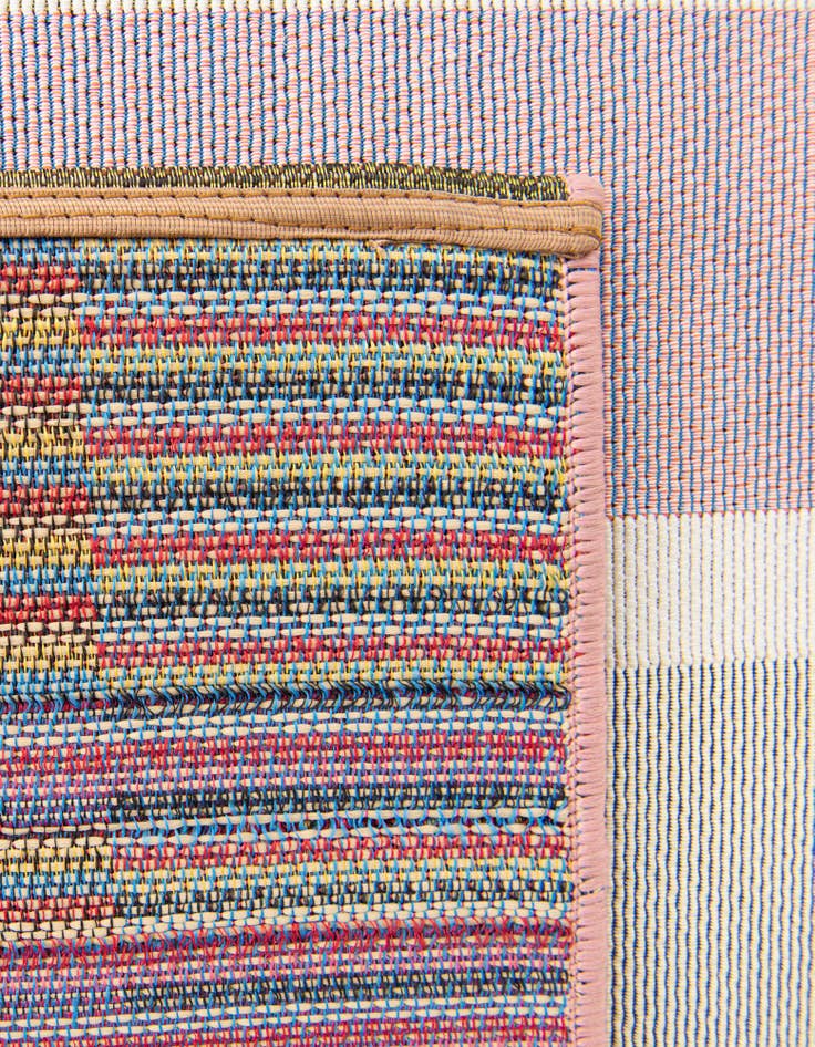 Detail image of  7' 10 x 7' 10  Washable Ribbon Indoor / Outdoor Square Rug