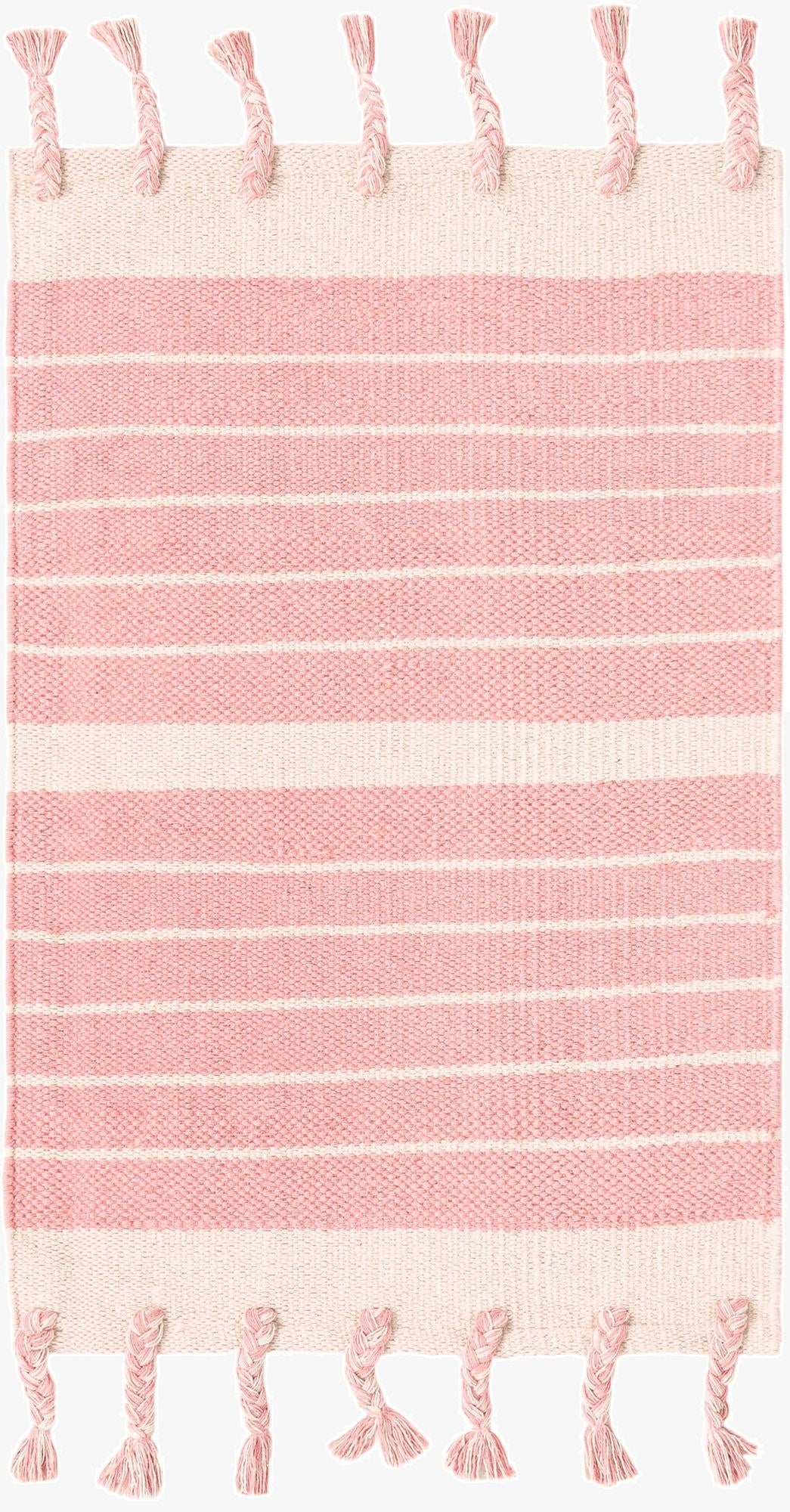  2' x 3' 1  Hand Woven Chindi Cotton Rug