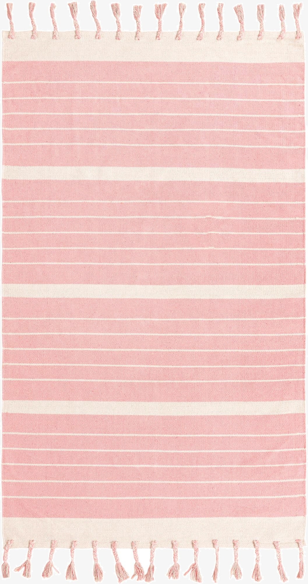  5' 1 x 8'  Hand Woven Chindi Cotton Rug