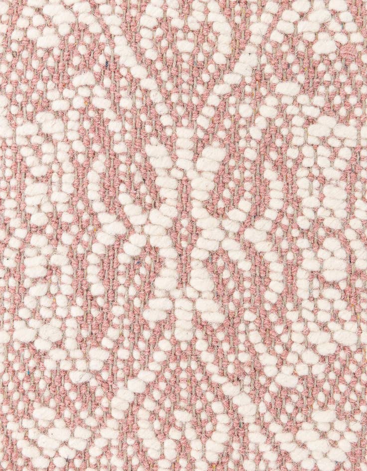 Detail image of  2' 4 x 3' 11  Hand Woven Lattice Wool Rug