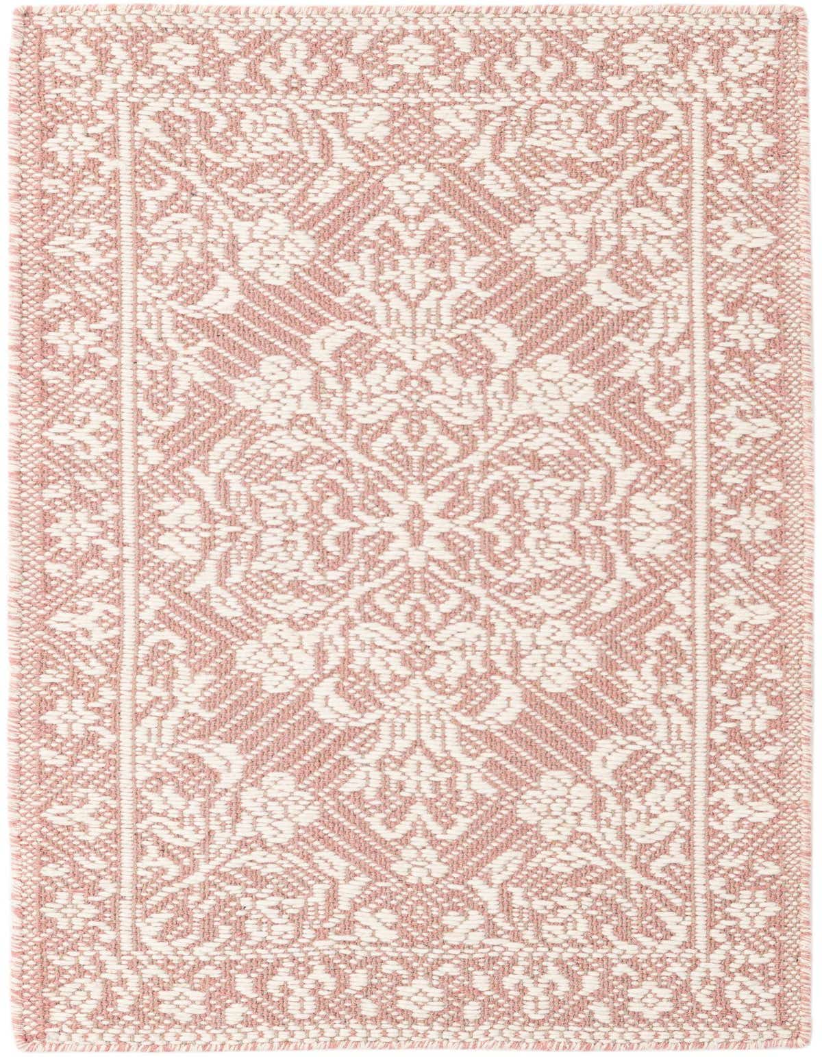 Primary image  2' 4 x 3' 11  Hand Woven Lattice Wool Rug