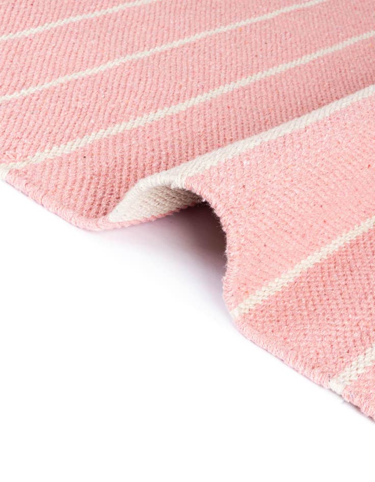 Detail image of  2' 2 x 6' 1  Hand Woven Chindi Cotton Runner Rug