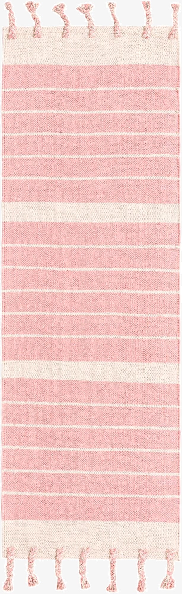  2' 2 x 6' 1  Hand Woven Chindi Cotton Runner Rug