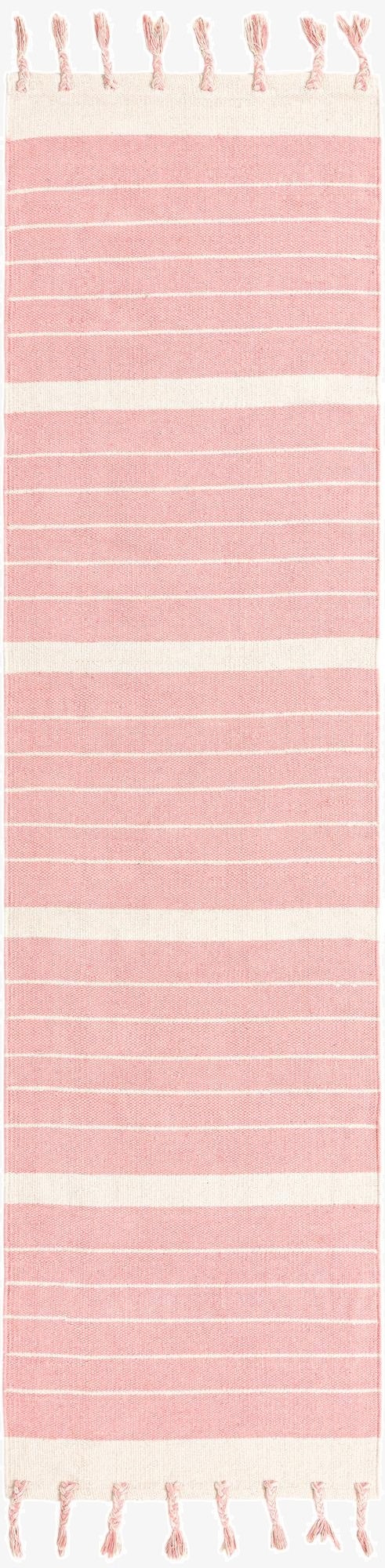  2' 7 x 12'  Hand Woven Chindi Cotton Runner Rug