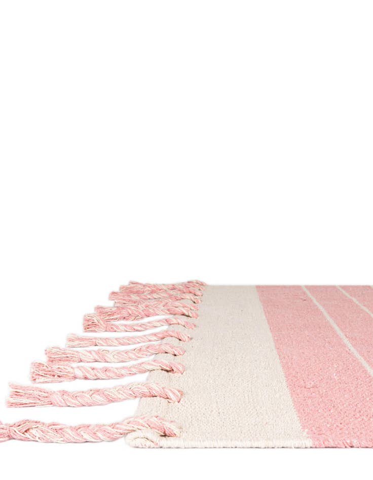 Detail image of  7' 1 x 7' 1  Hand Woven Chindi Cotton Square Rug