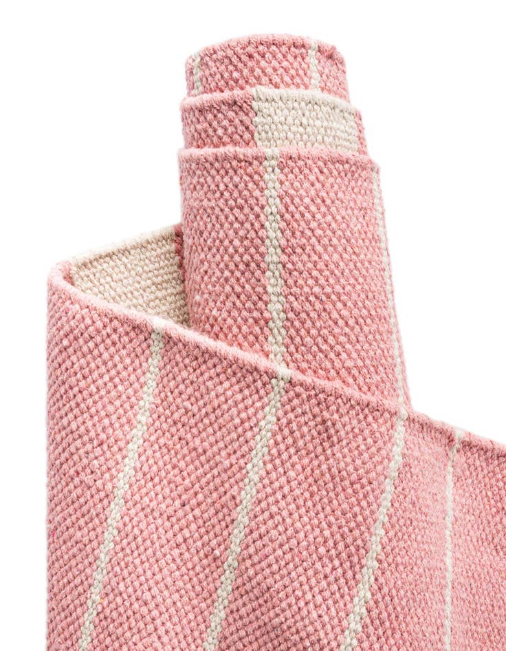 Detail image of  7' 1 x 7' 1  Hand Woven Chindi Cotton Square Rug