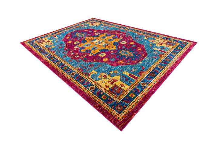 Pink Blue 9' x 12' Calypso Rug | Rugs.com