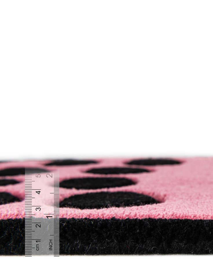 Detail image of  1' 7 x 3' 1 Happy Rugs Boba Tea Wool Freeform