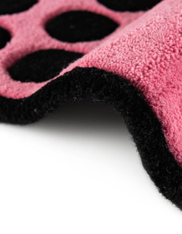 Detail image of  1' 7 x 3' 1 Happy Rugs Boba Tea Wool Freeform