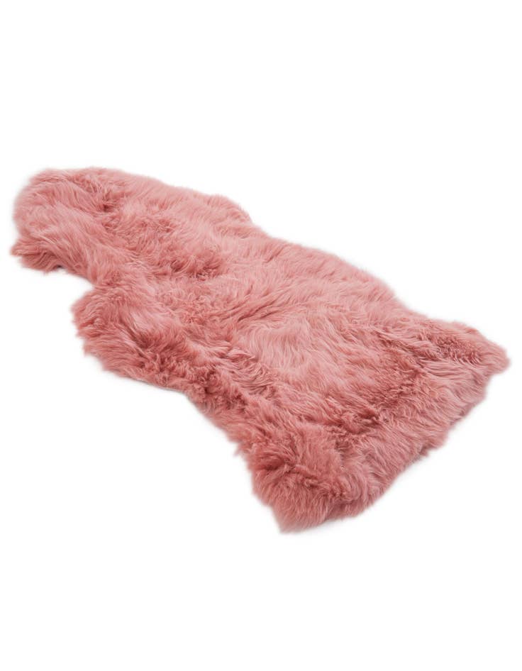 Detail image of  1' 10 x 3' Natural Sheepskin Freeform Rug