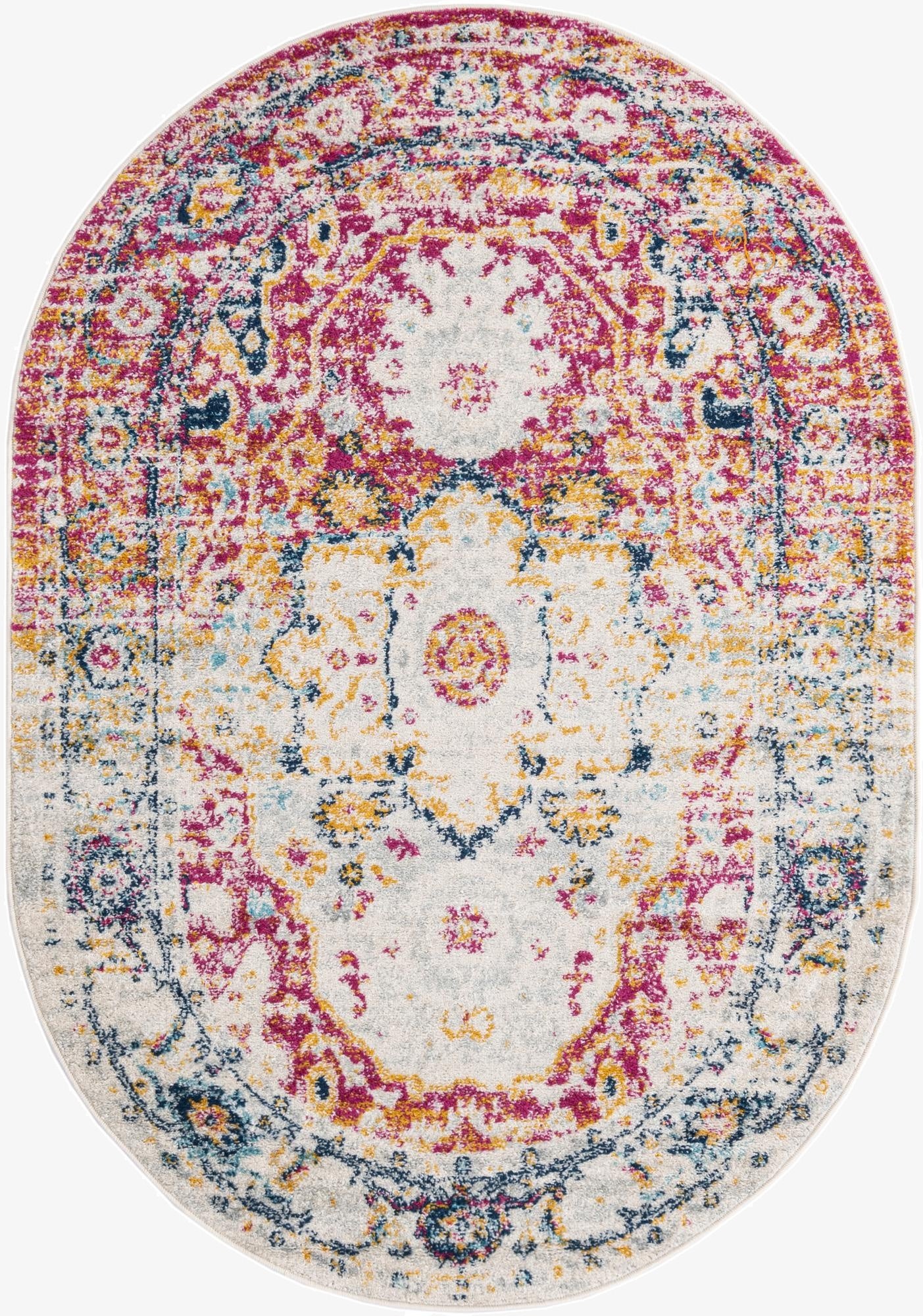  4' x 6' Madeline Vintage Oval Rug