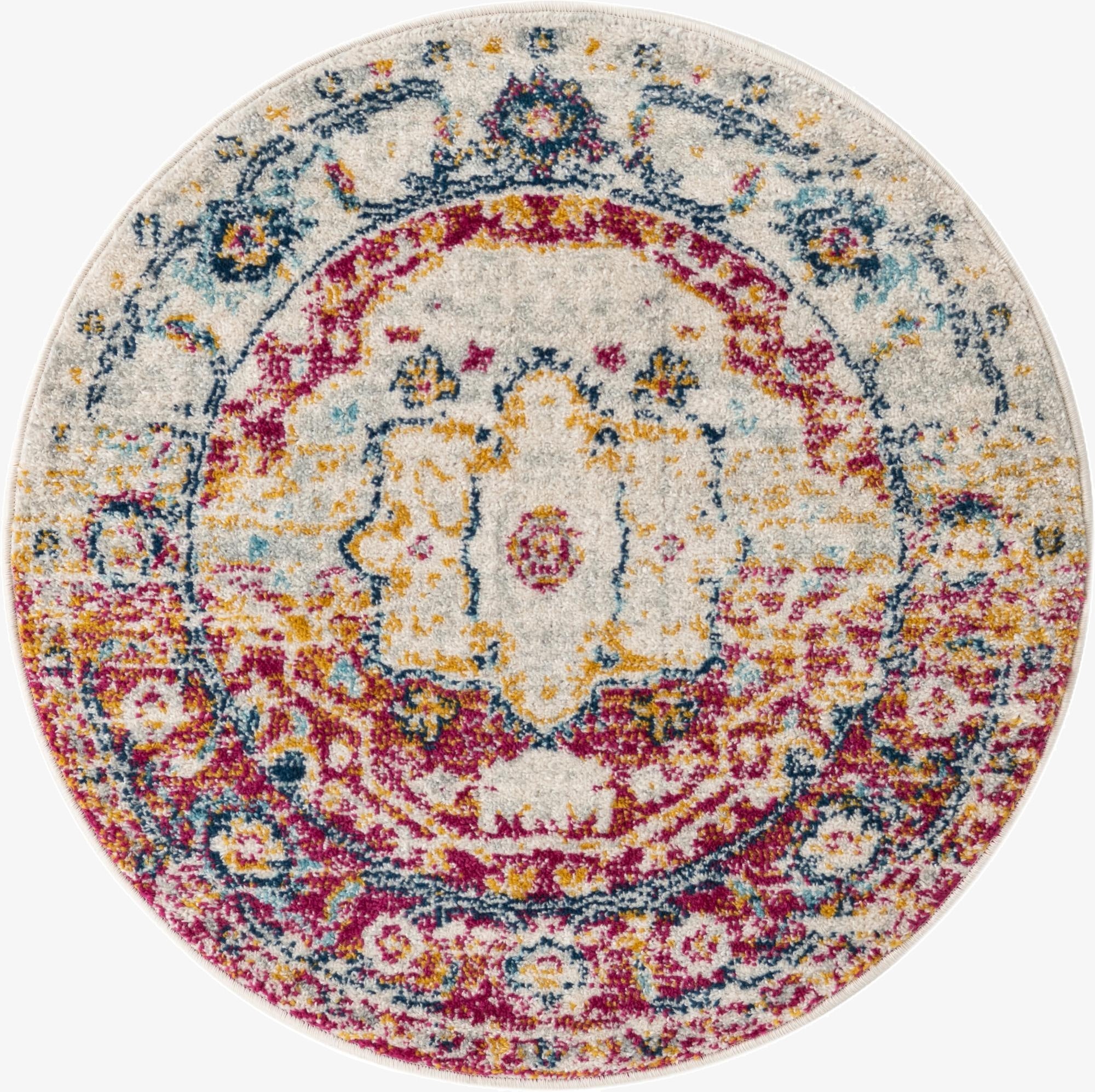  3' x 3' Madeline Vintage Round Rug