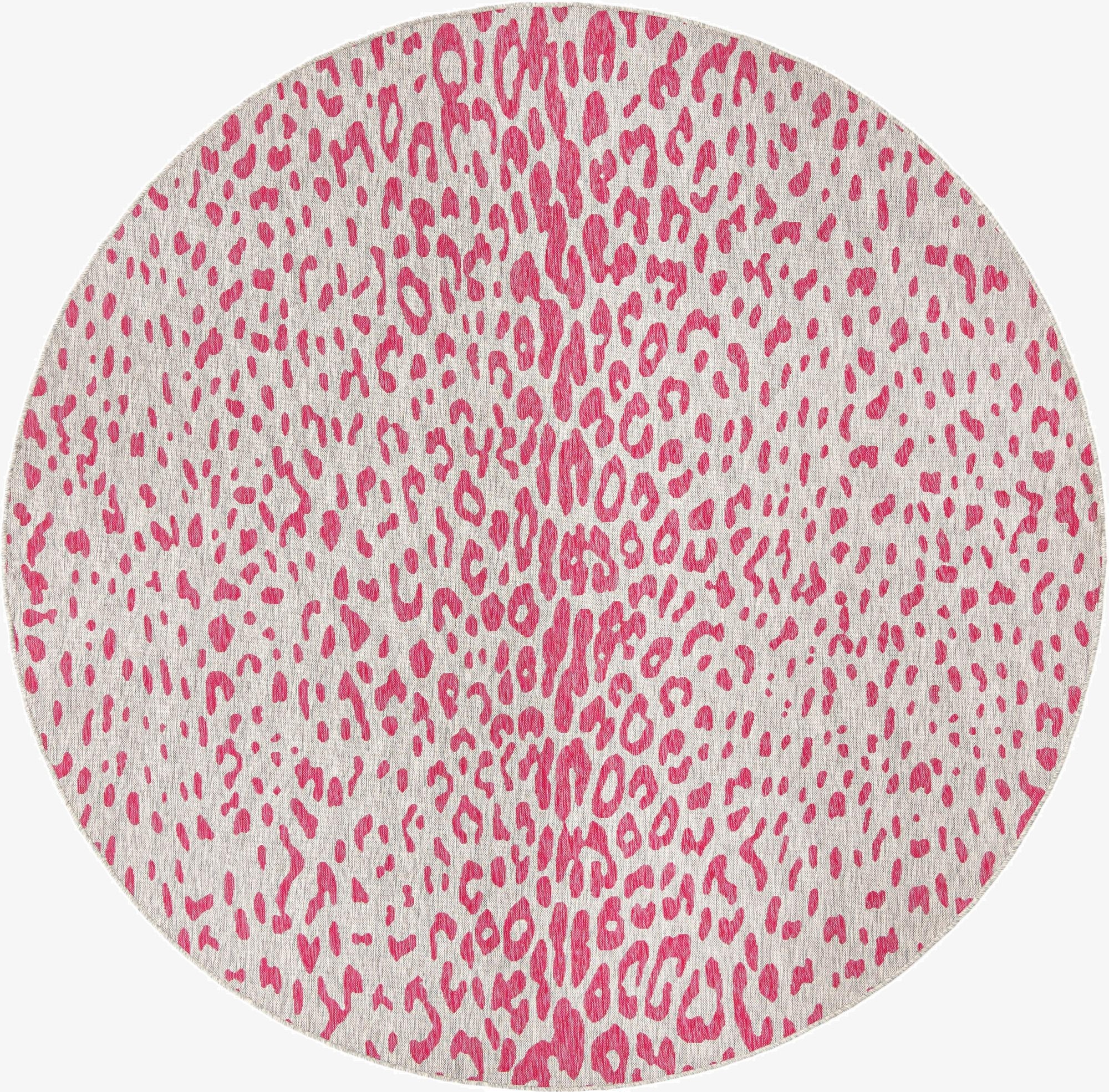  10' x 10'  Washable Safari Indoor / Outdoor Round Rug