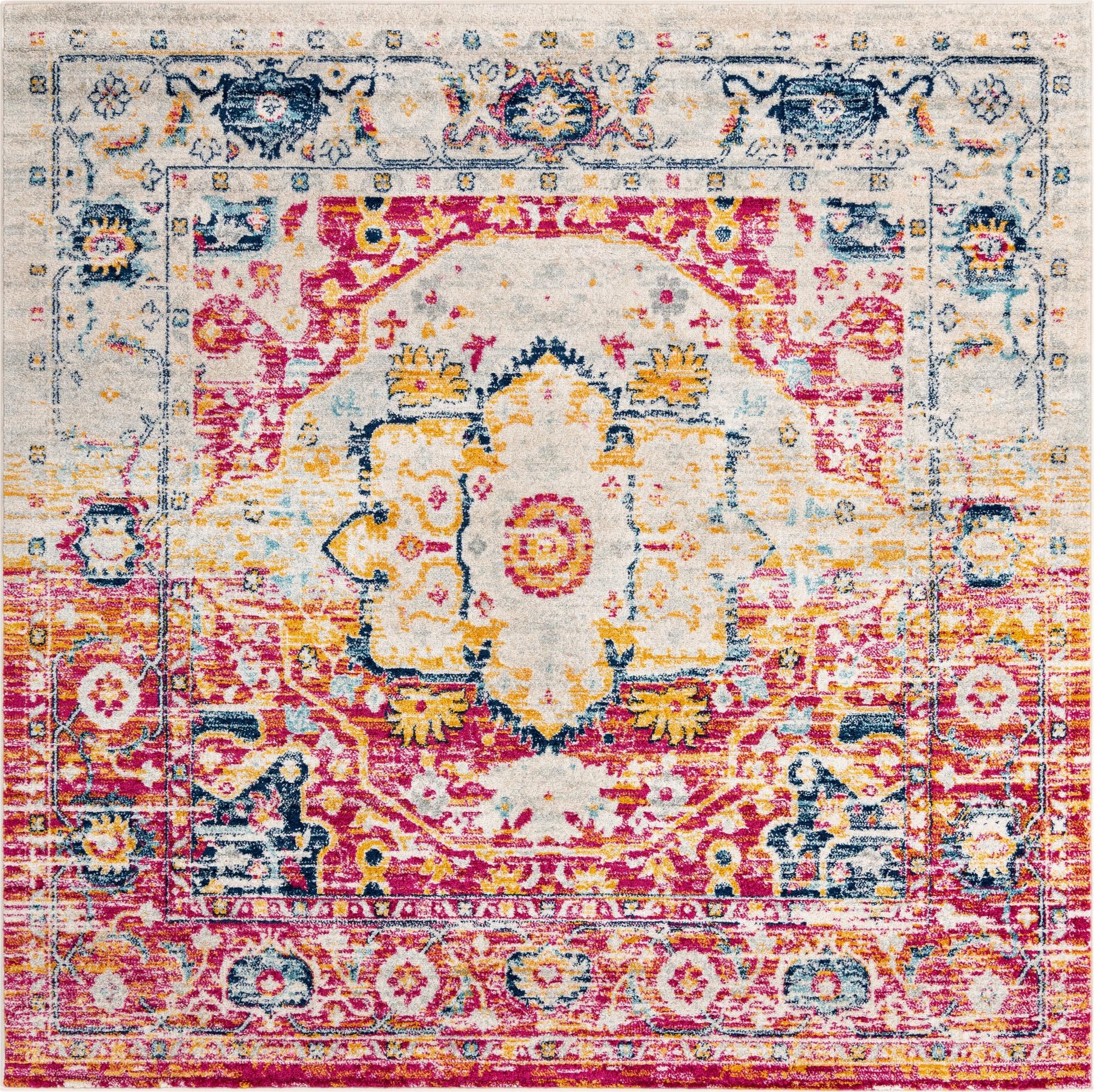  7' 10 x 7' 10 Madeline Vintage Square Rug
