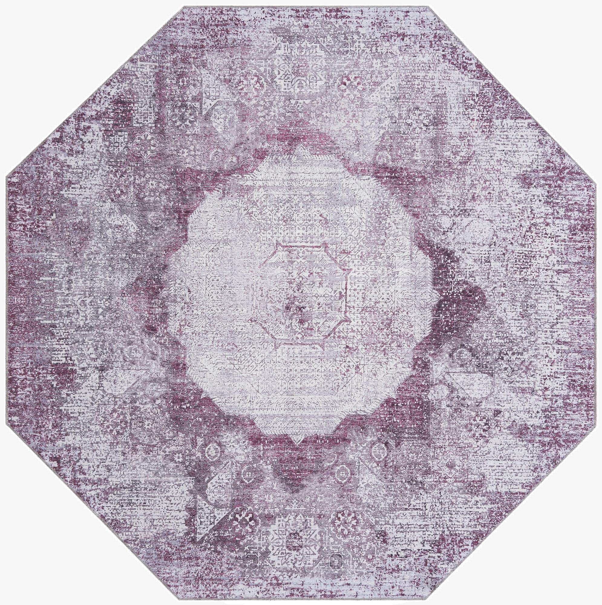  7' 10 x 7' 10  Washable Yara Octagon Rug