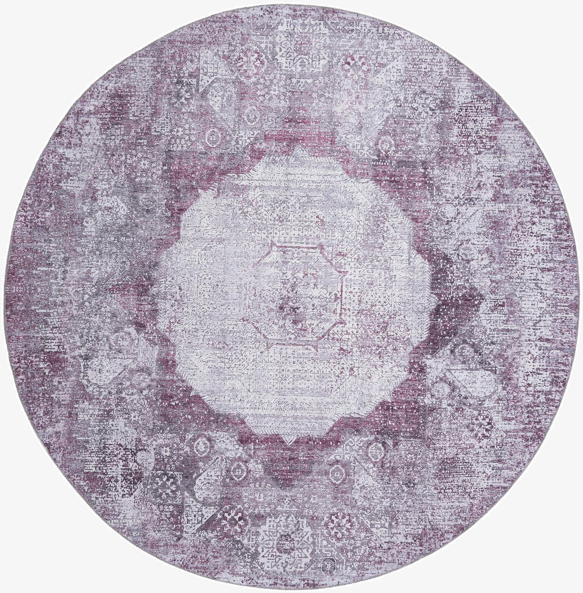  7' 10 x 7' 10  Washable Yara Round Rug
