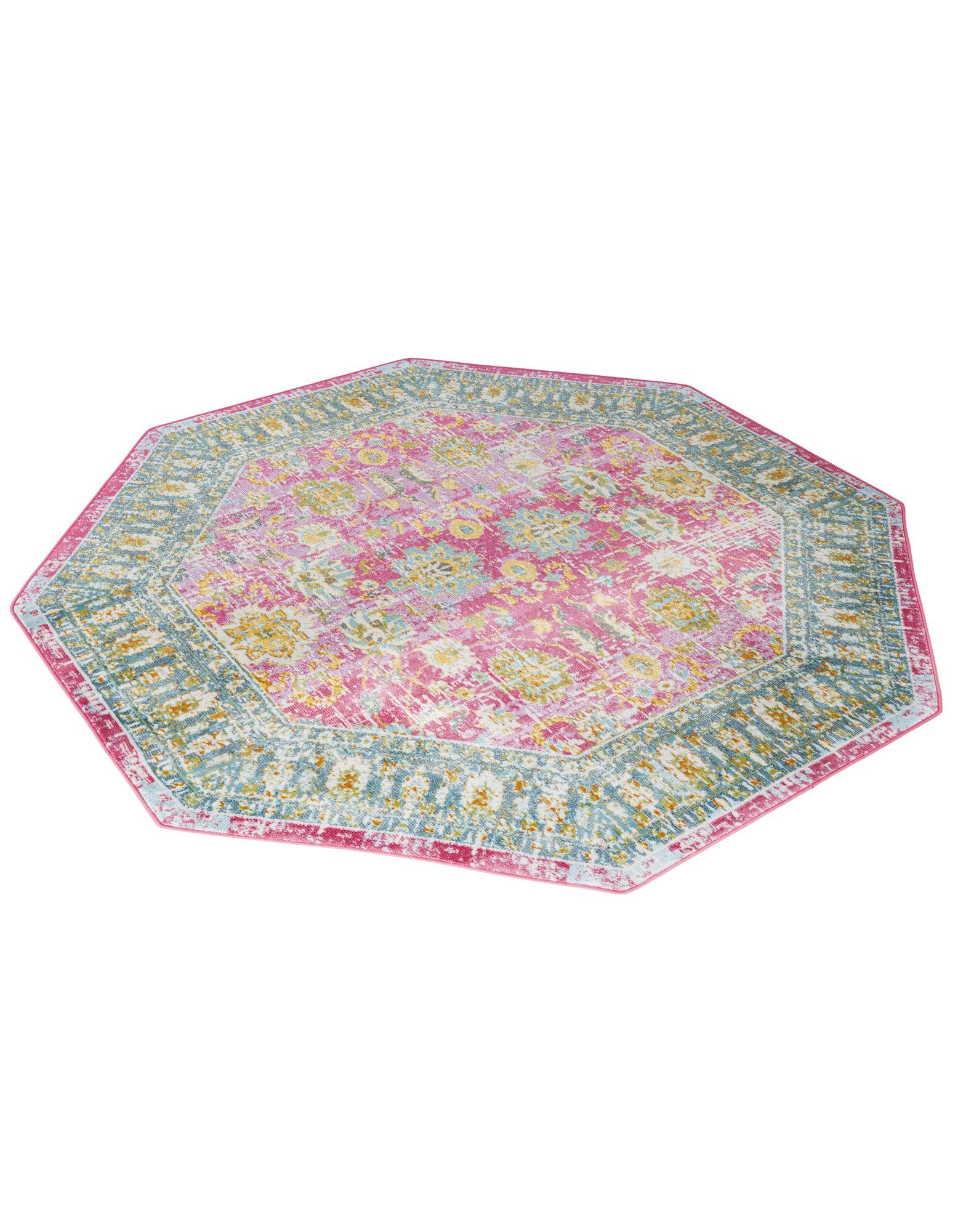 Pink 6' x 6' Paragon Octagon Rug | Rugs.com