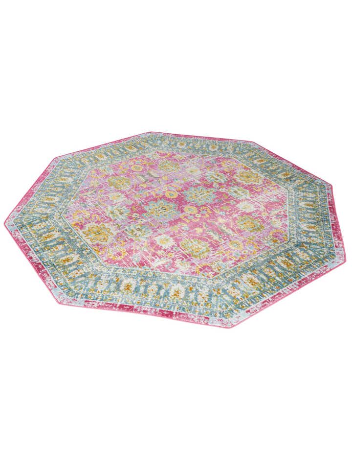 Pink 6' x 6' Paragon Octagon Rug | Rugs.com