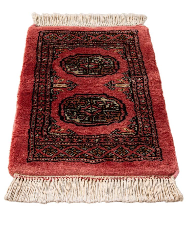 Detail image of  1' 3 x 2' 2  Hand Knotted Afghan Akhche Oriental Wool Rug